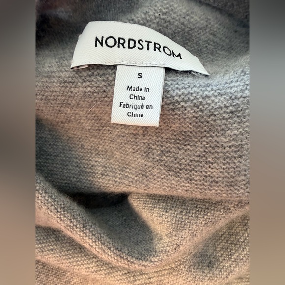NEW WITH TAGS Nordstrom Cashmere Sweater Dress – Grey Heather – Size S - Picture 6 of 6
